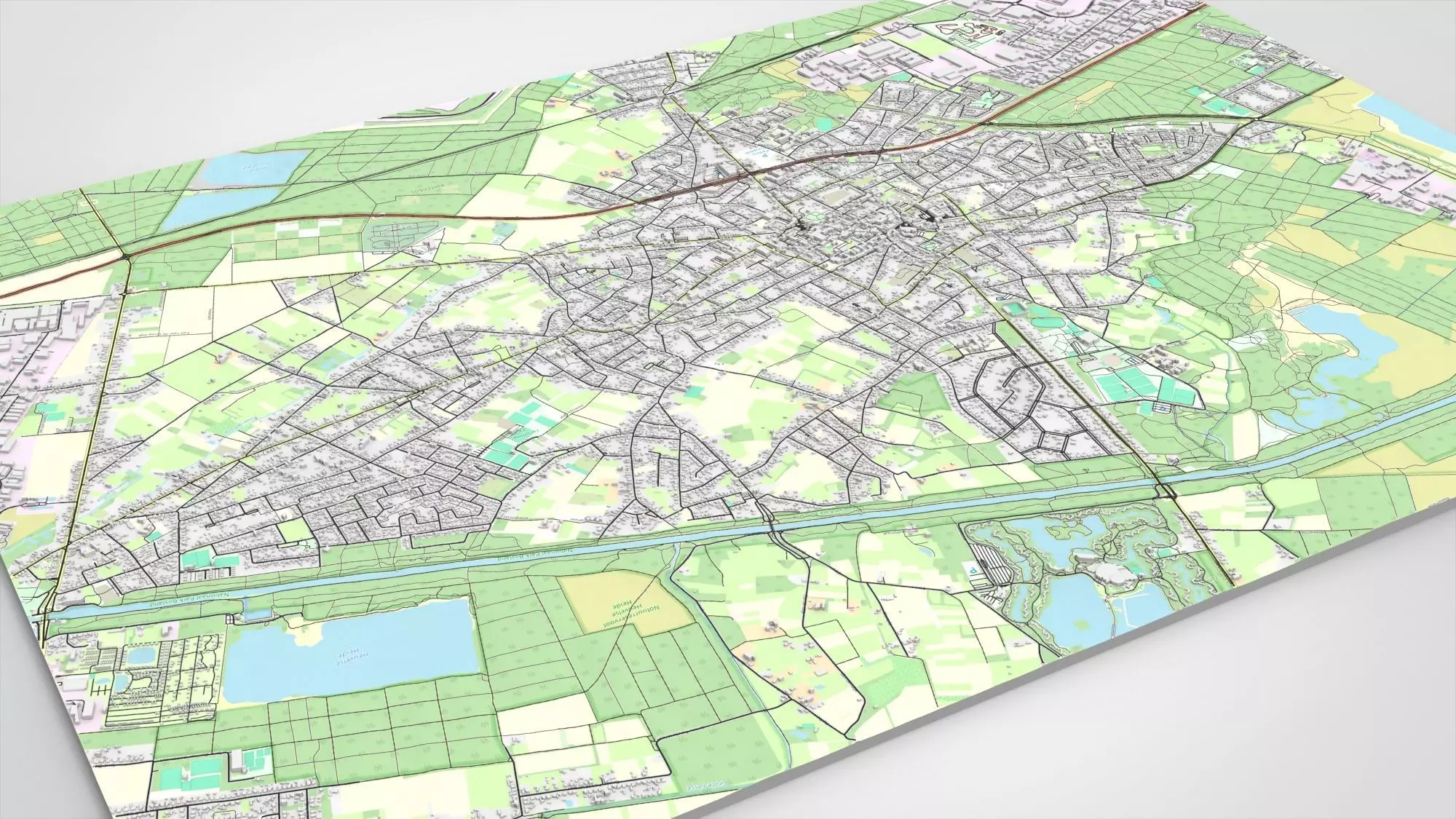 Cityscape Lommel Belgium 3D model_3