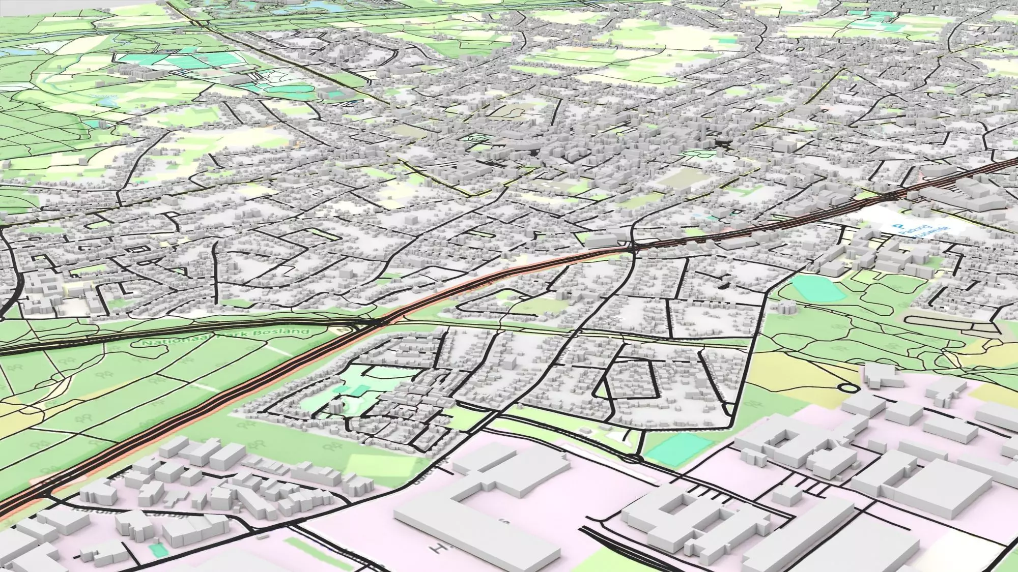 Cityscape Lommel Belgium 3D model_7