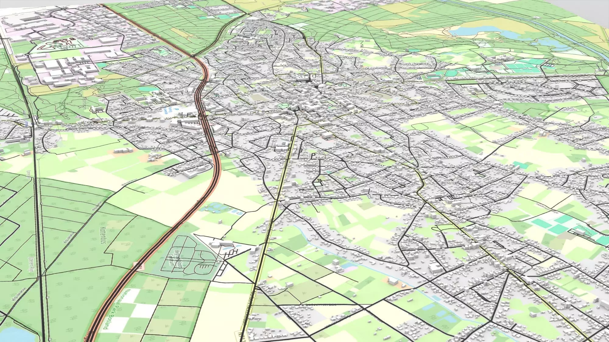 Cityscape Lommel Belgium 3D model_5