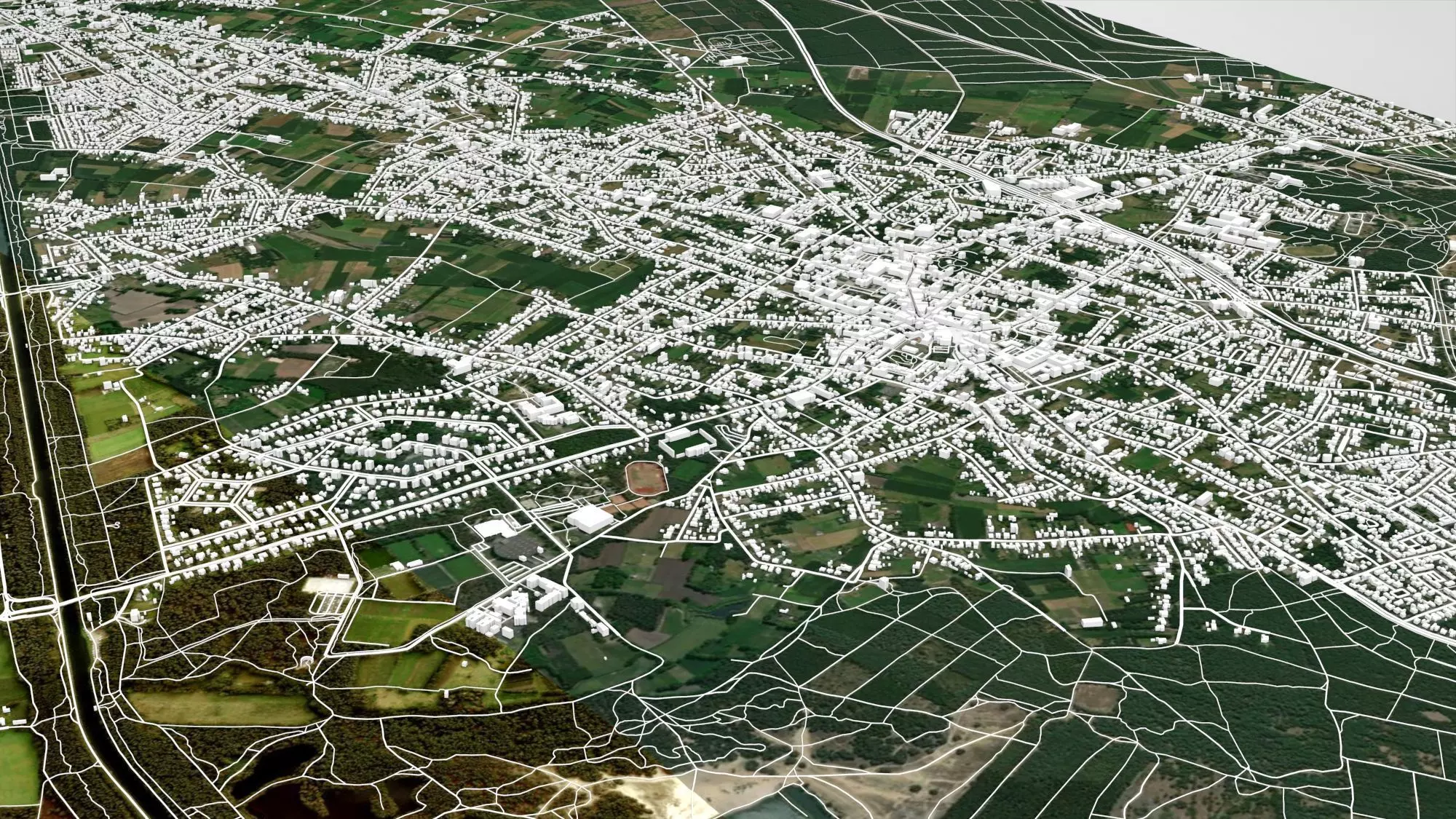 Cityscape Lommel Belgium 3D model_4