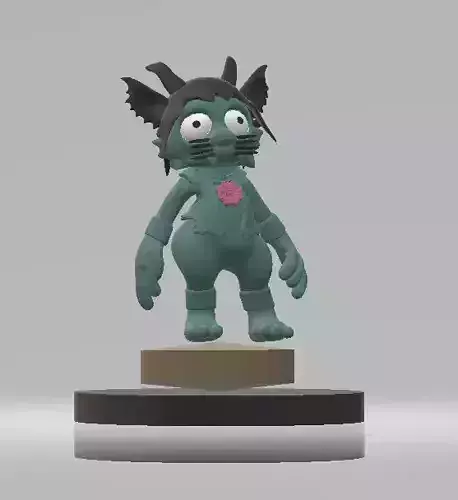 creepy cute character  3d printable model 