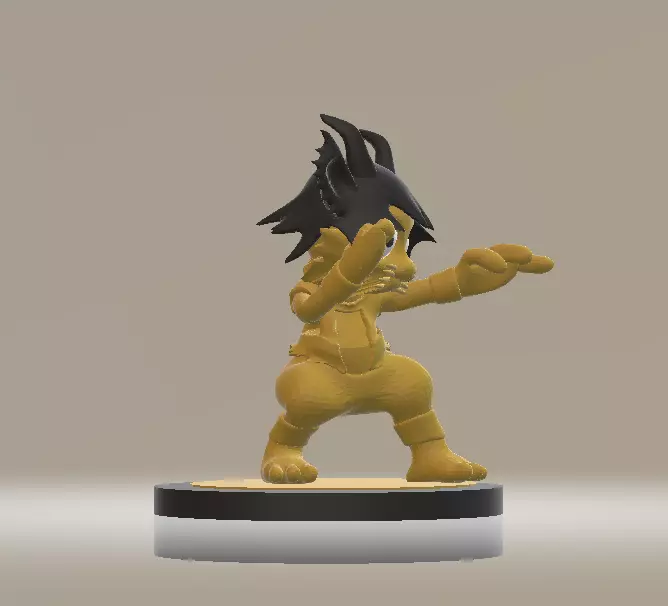 Son Goku toy 3d printable model 3D print model_2