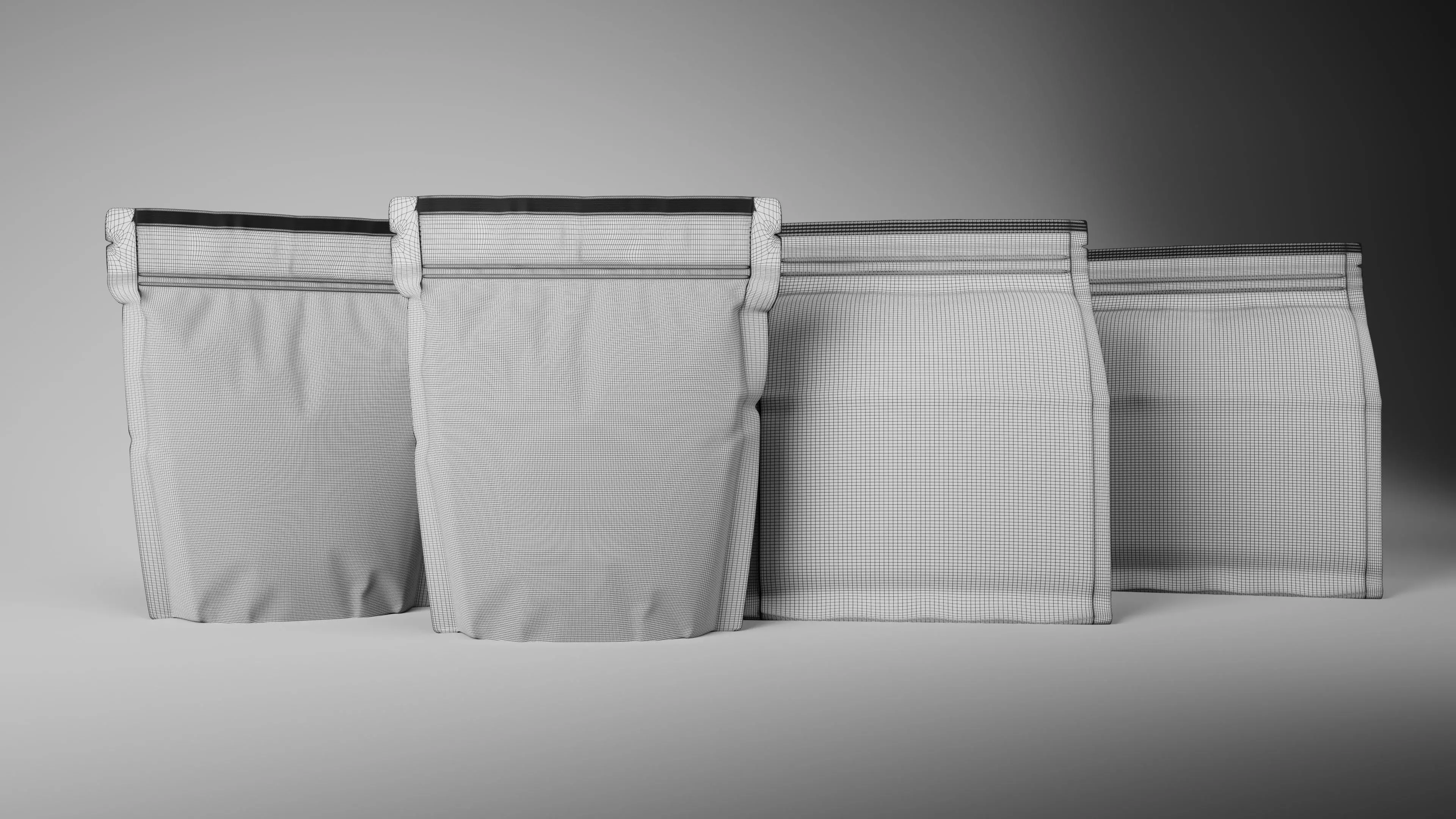 Multivitamin pouch package Free 3D model_2