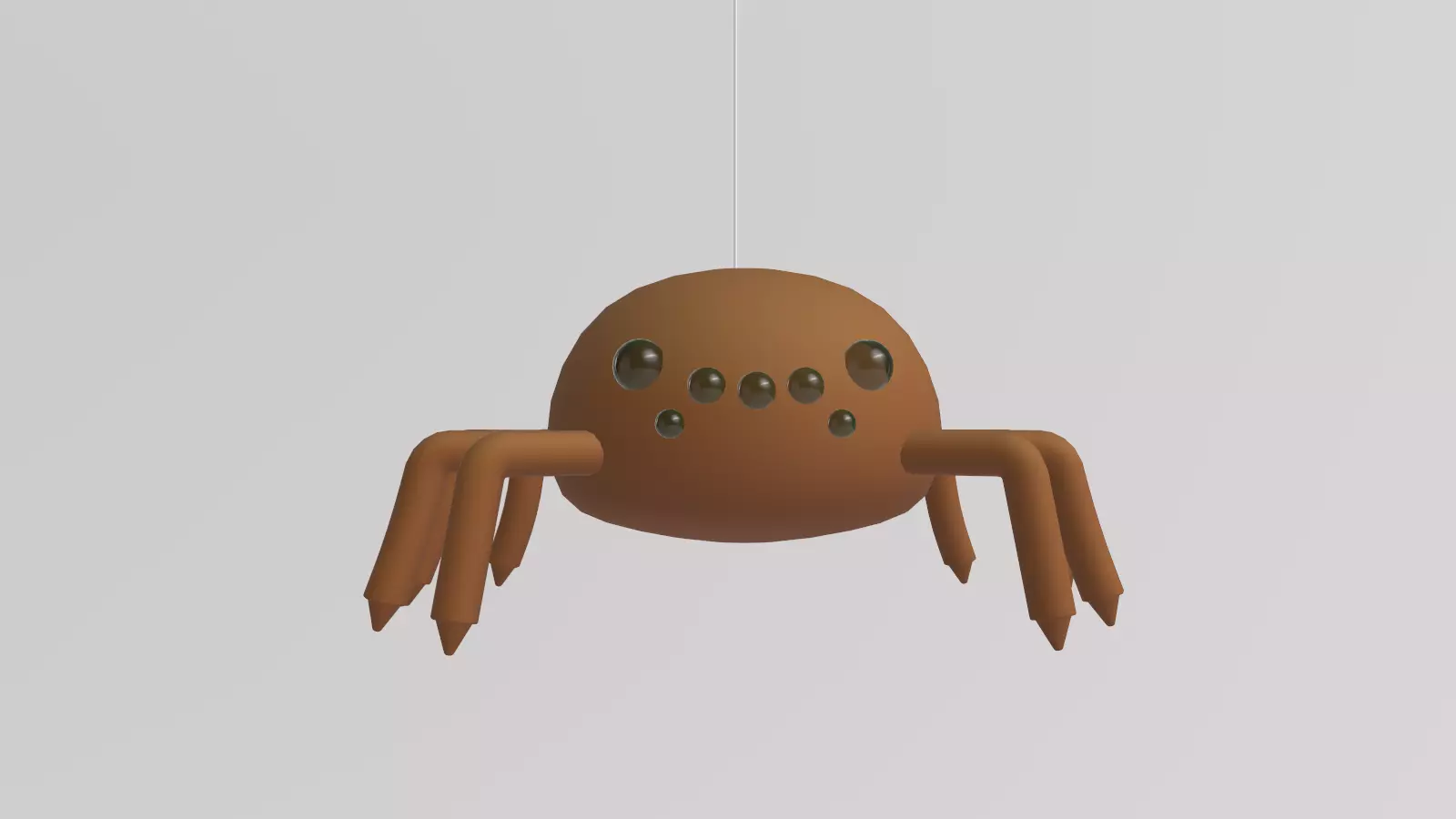 Stylized Low-Poly Spider Low-poly 3D model_11