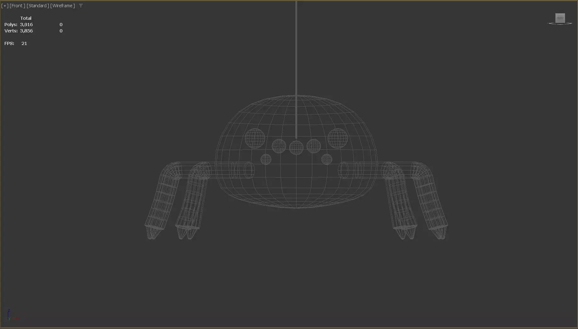 Stylized Low-Poly Spider Low-poly 3D model_27