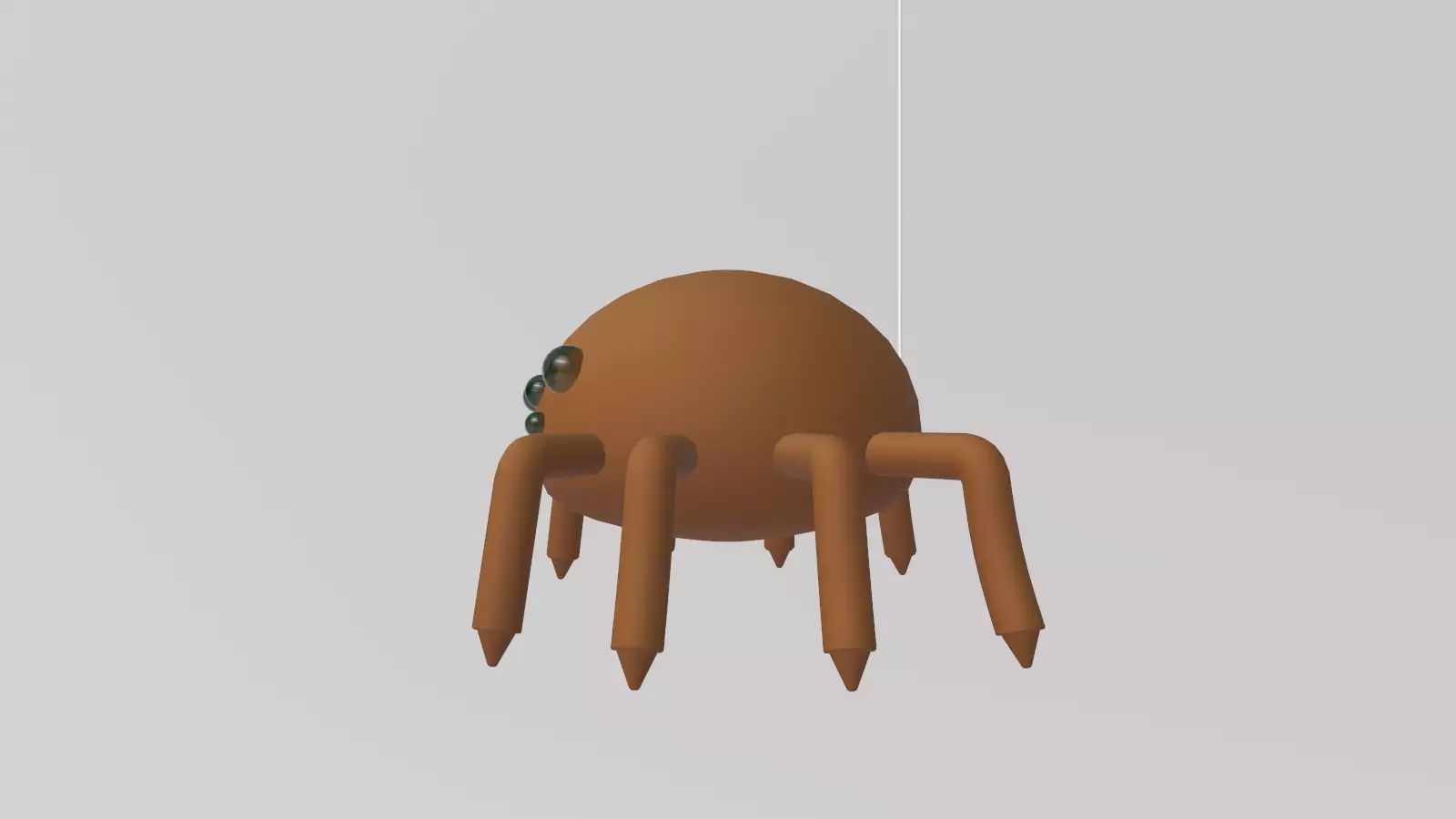 Stylized Low-Poly Spider Low-poly 3D model_13