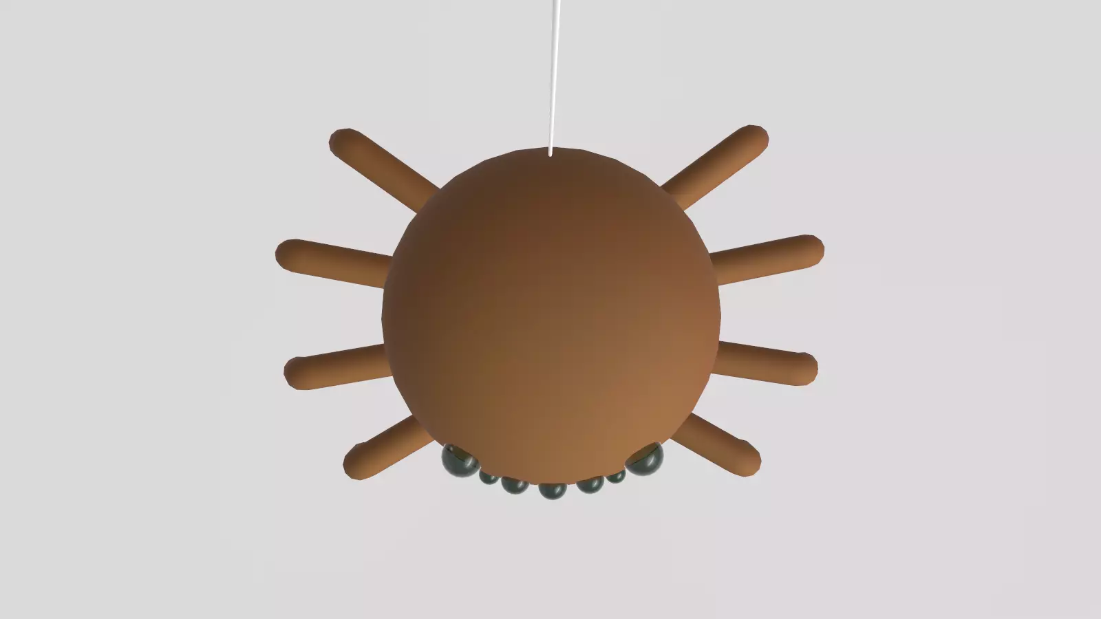 Stylized Low-Poly Spider Low-poly 3D model_17