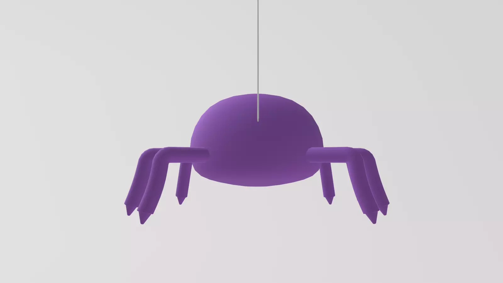 Stylized Low-Poly Spider Low-poly 3D model_6