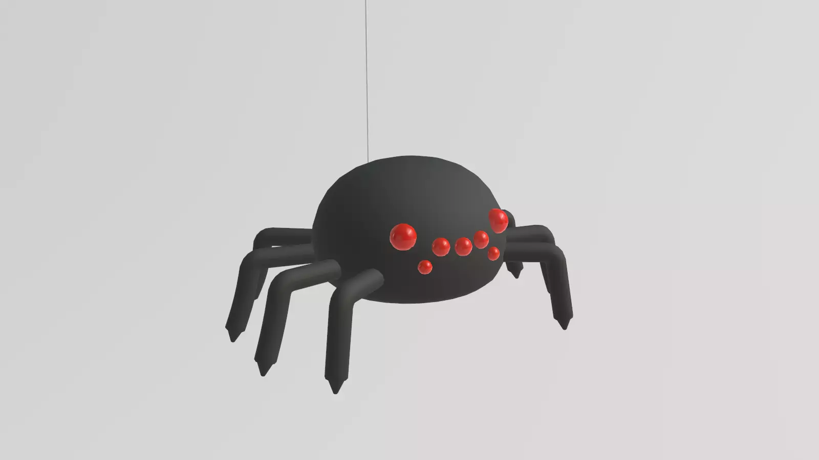 Stylized Low-Poly Spider Low-poly 3D model_24