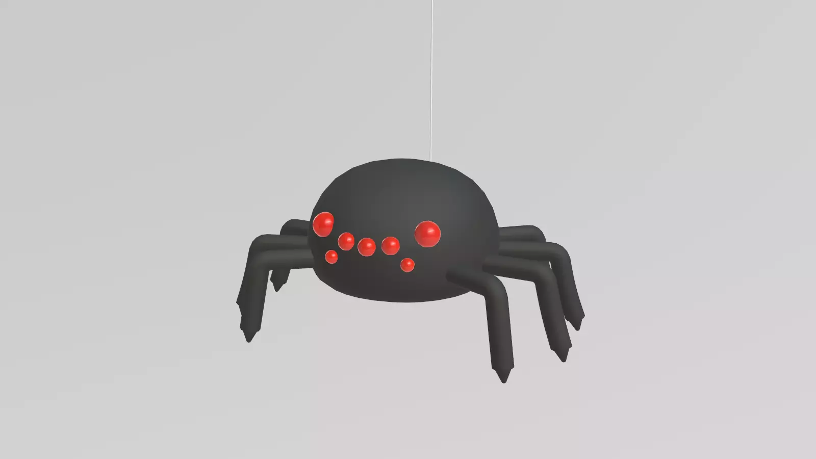 Stylized Low-Poly Spider Low-poly 3D model_20