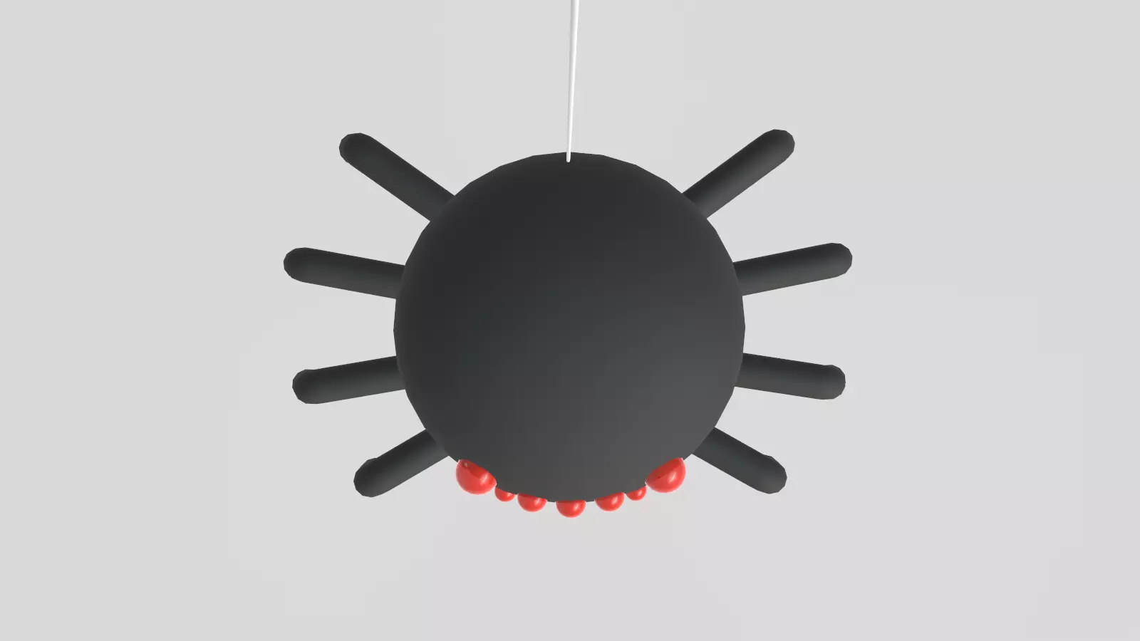 Stylized Low-Poly Spider Low-poly 3D model_25