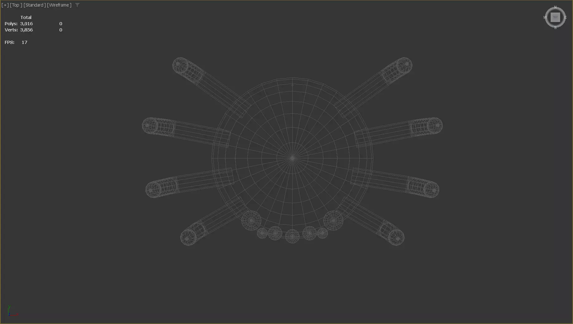 Stylized Low-Poly Spider Low-poly 3D model_29