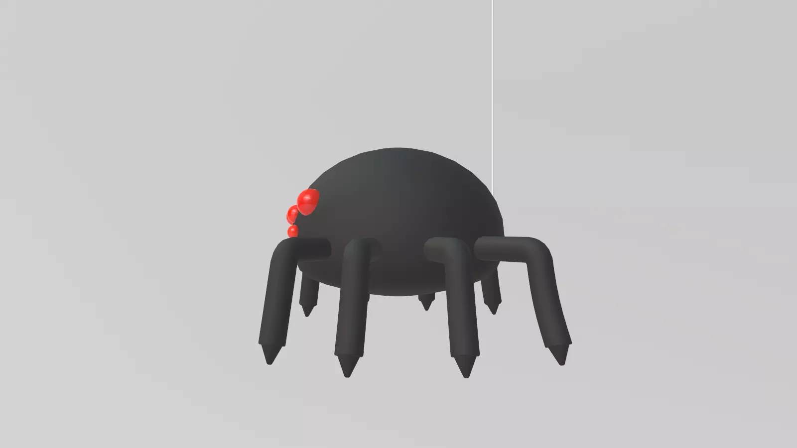Stylized Low-Poly Spider Low-poly 3D model_21