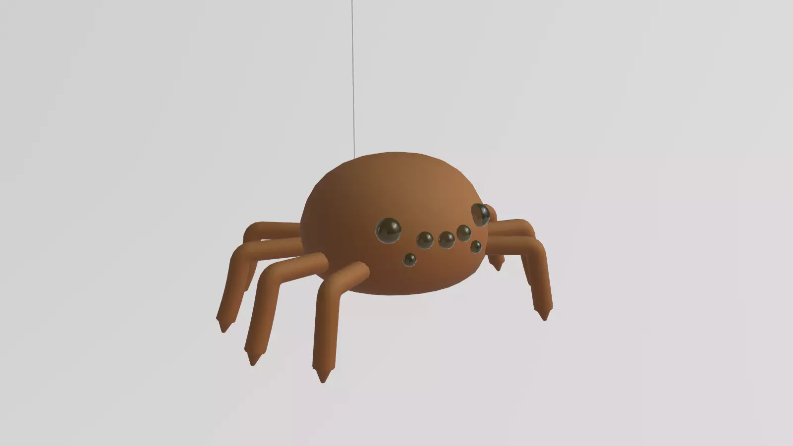 Stylized Low-Poly Spider Low-poly 3D model_16