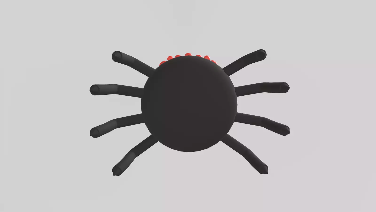 Stylized Low-Poly Spider Low-poly 3D model_26