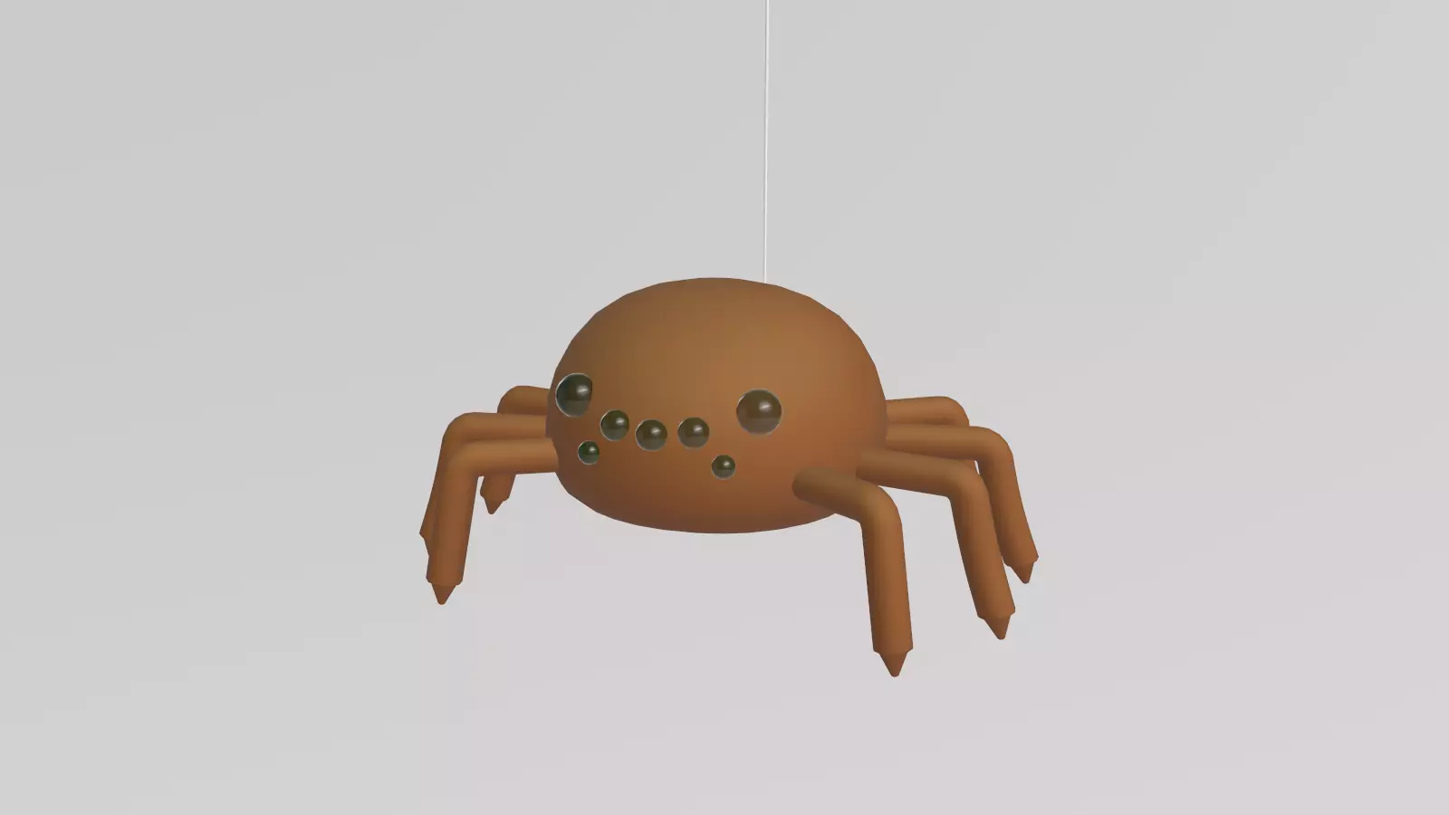 Stylized Low-Poly Spider Low-poly 3D model_12