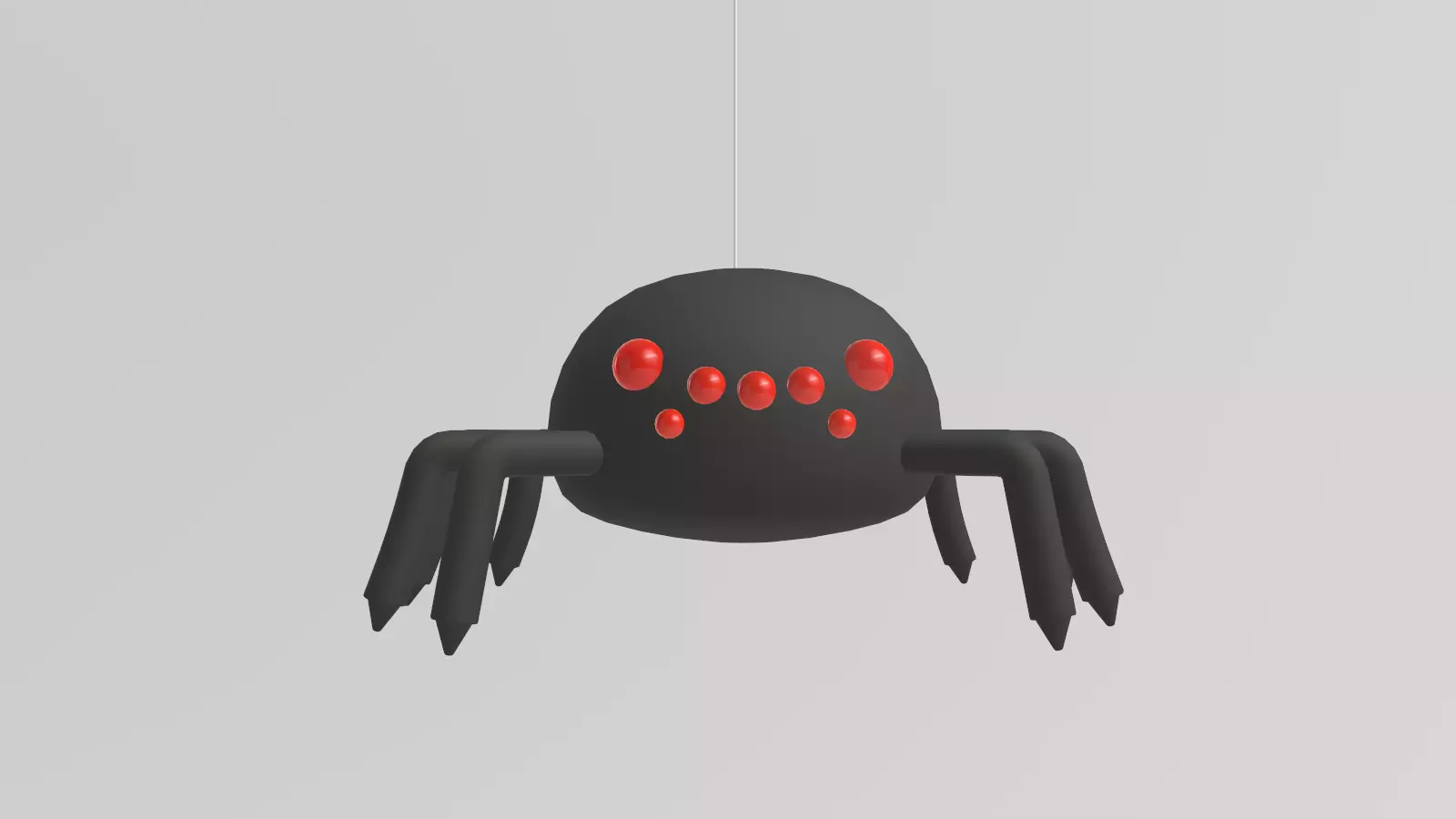 Stylized Low-Poly Spider Low-poly 3D model_19