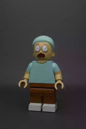 CUSTOM MORTY SMITH LEGO 3D print model