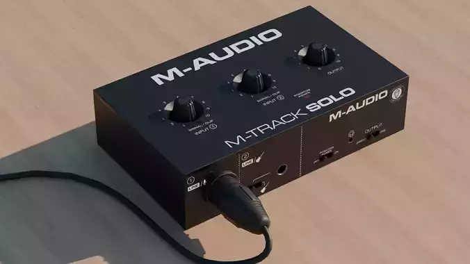 Audio Interface 3D Model - M Audio M-Track Solo
