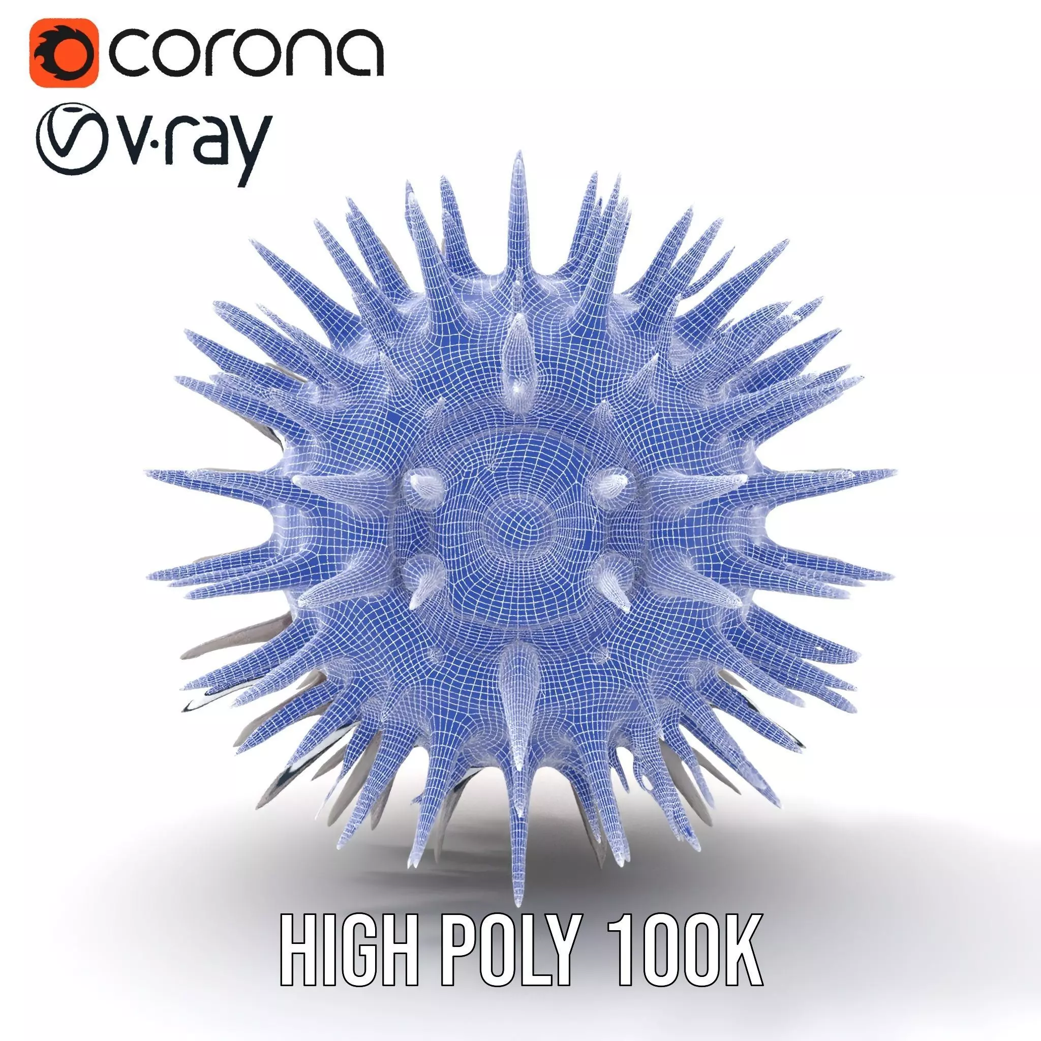 Spiky Red Orb model pack Low-poly 3D model_33