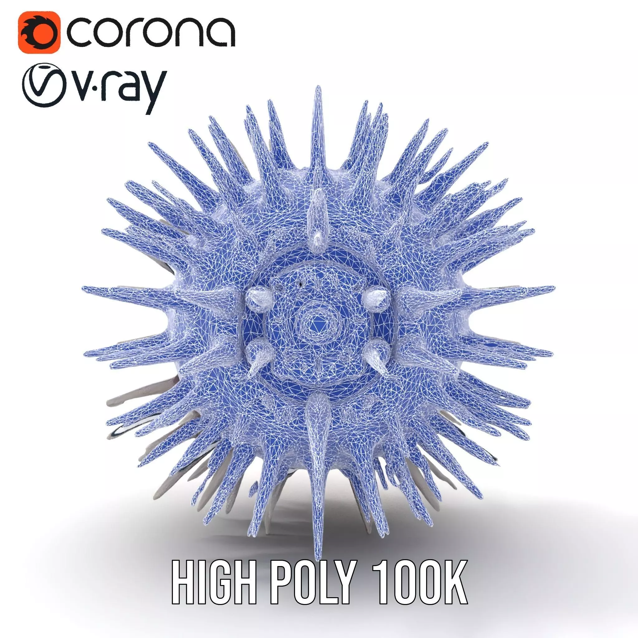 Spiky Red Orb model pack Low-poly 3D model_27