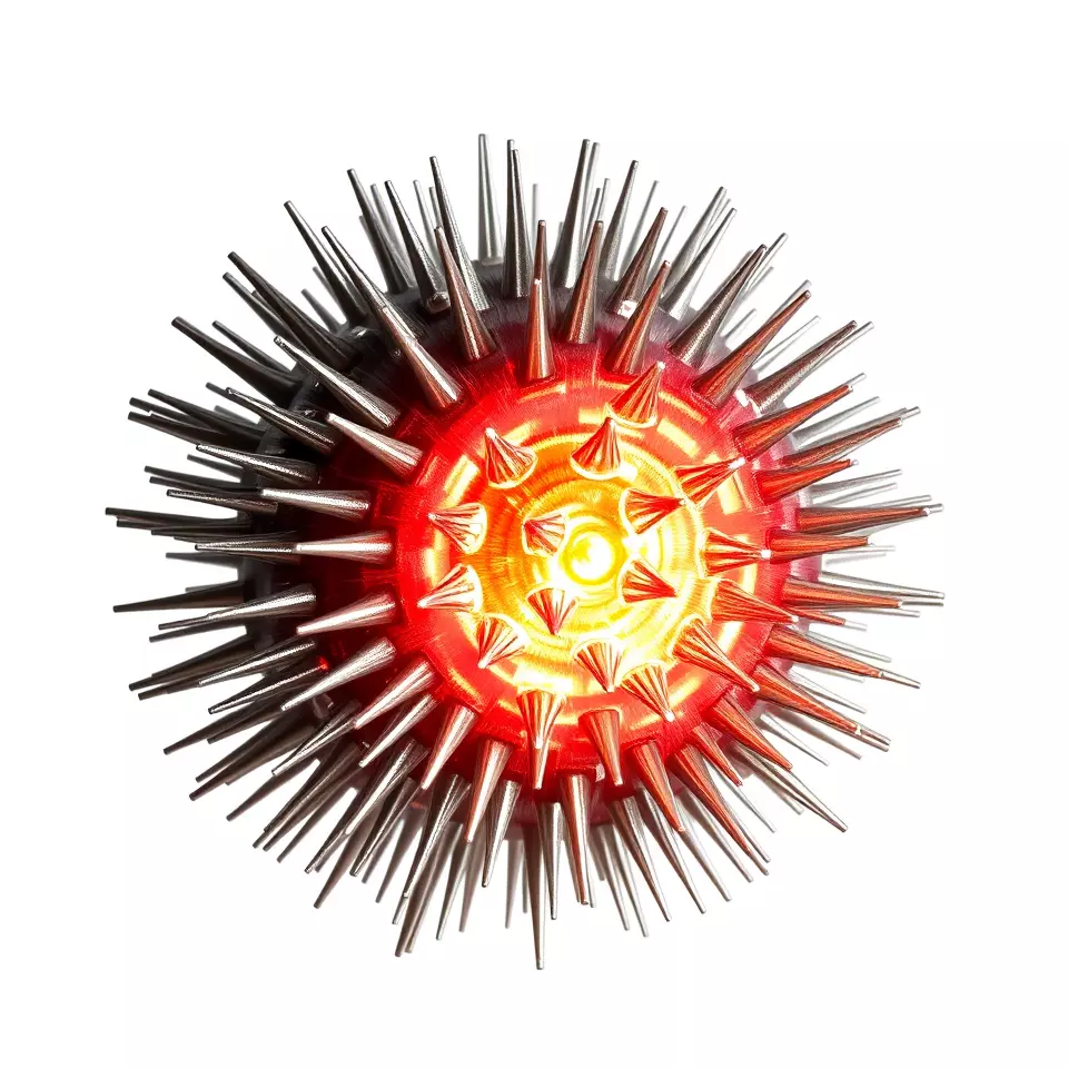 Spiky Red Orb model pack Low-poly 3D model_2