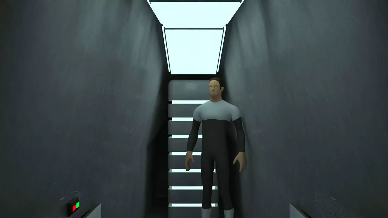 Futuristic Track Drive Battle Tank 3D model_20