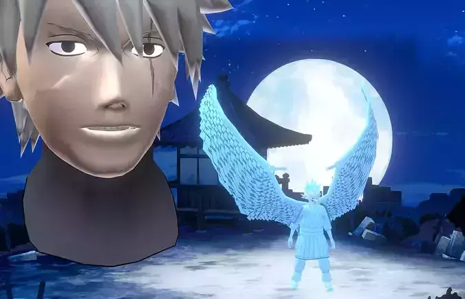 KAKASHI SKYBLUE SUSANOO Sword Attack  FBX