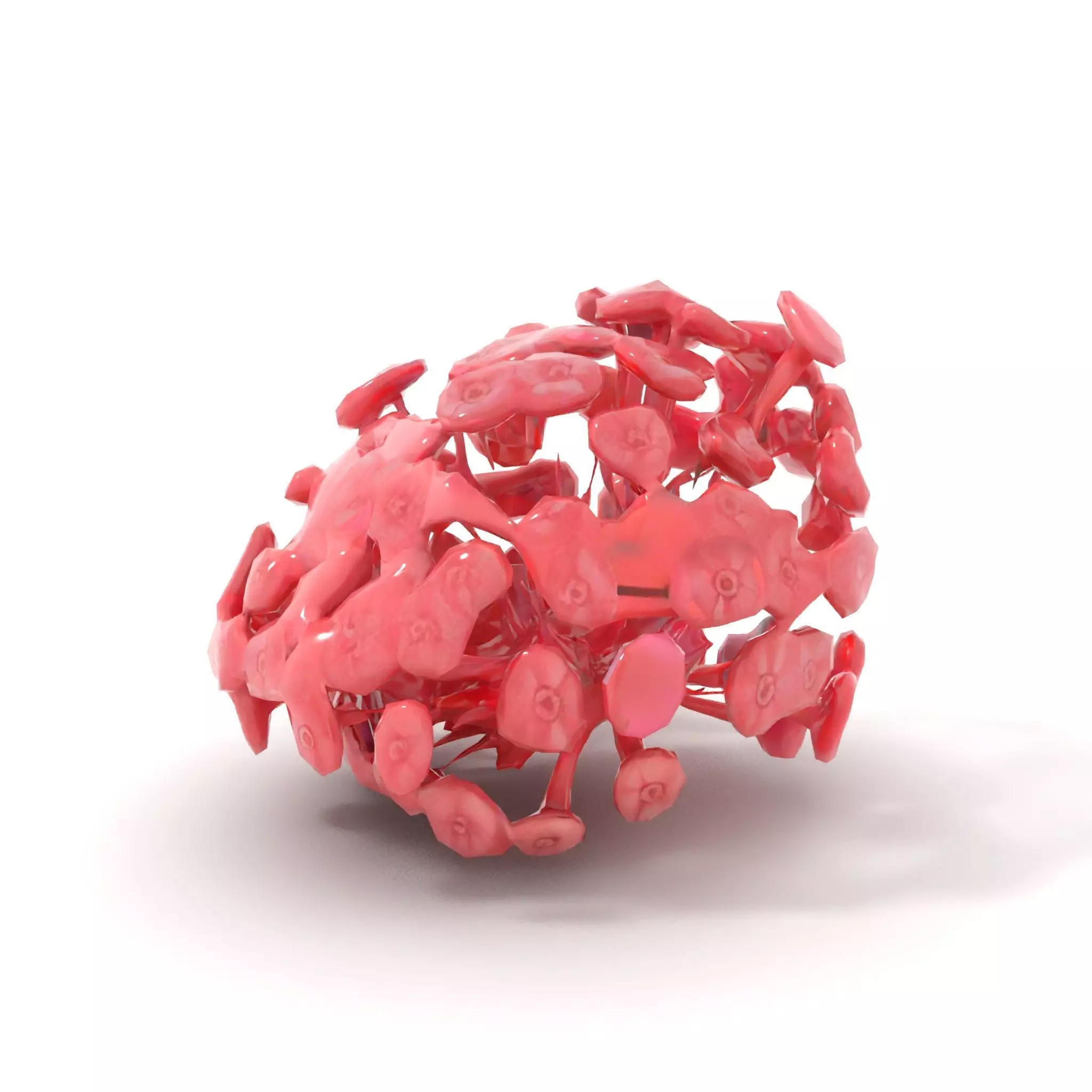 Soft Pink Floral model pack Low-poly 3D model_5