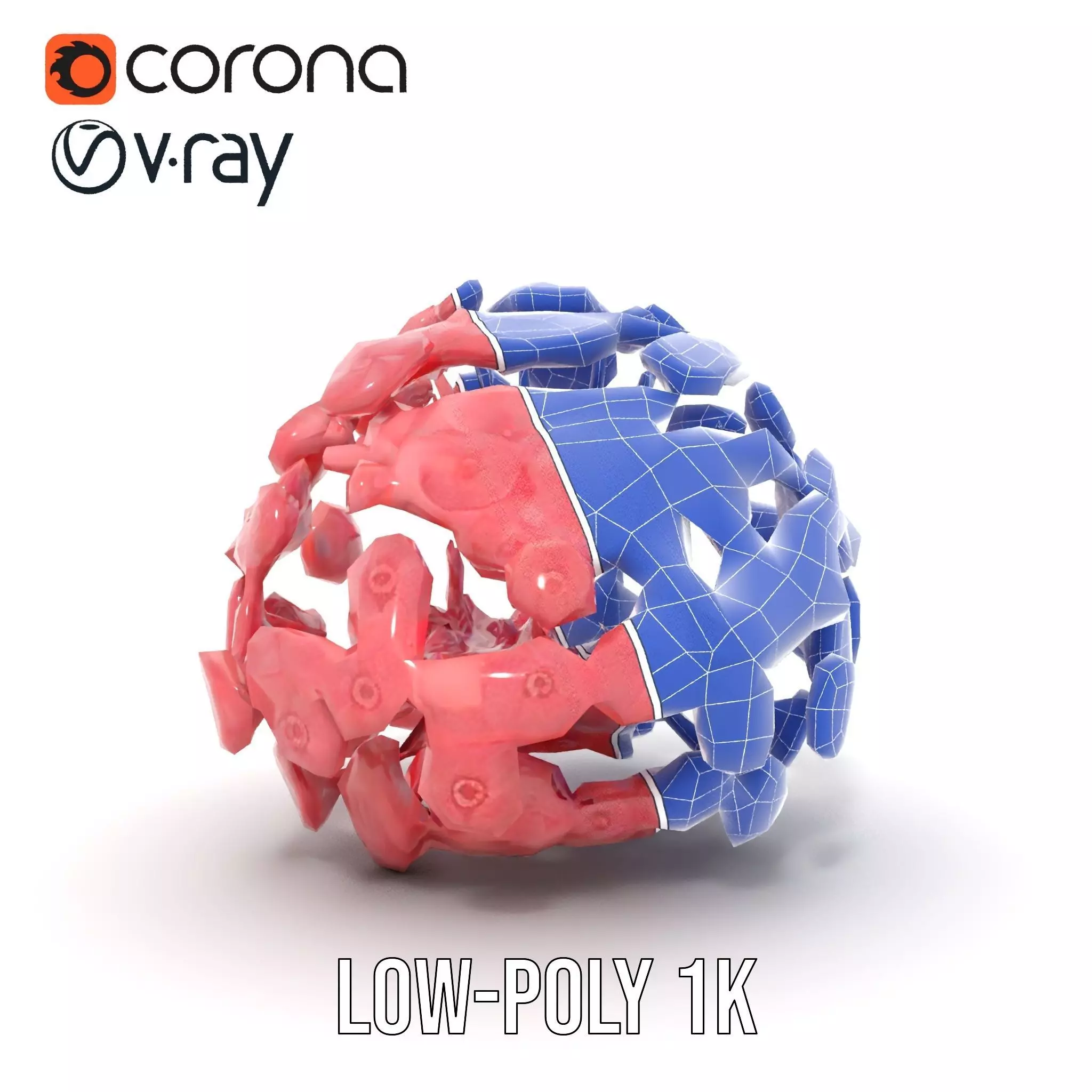 Soft Pink Floral model pack Low-poly 3D model_22