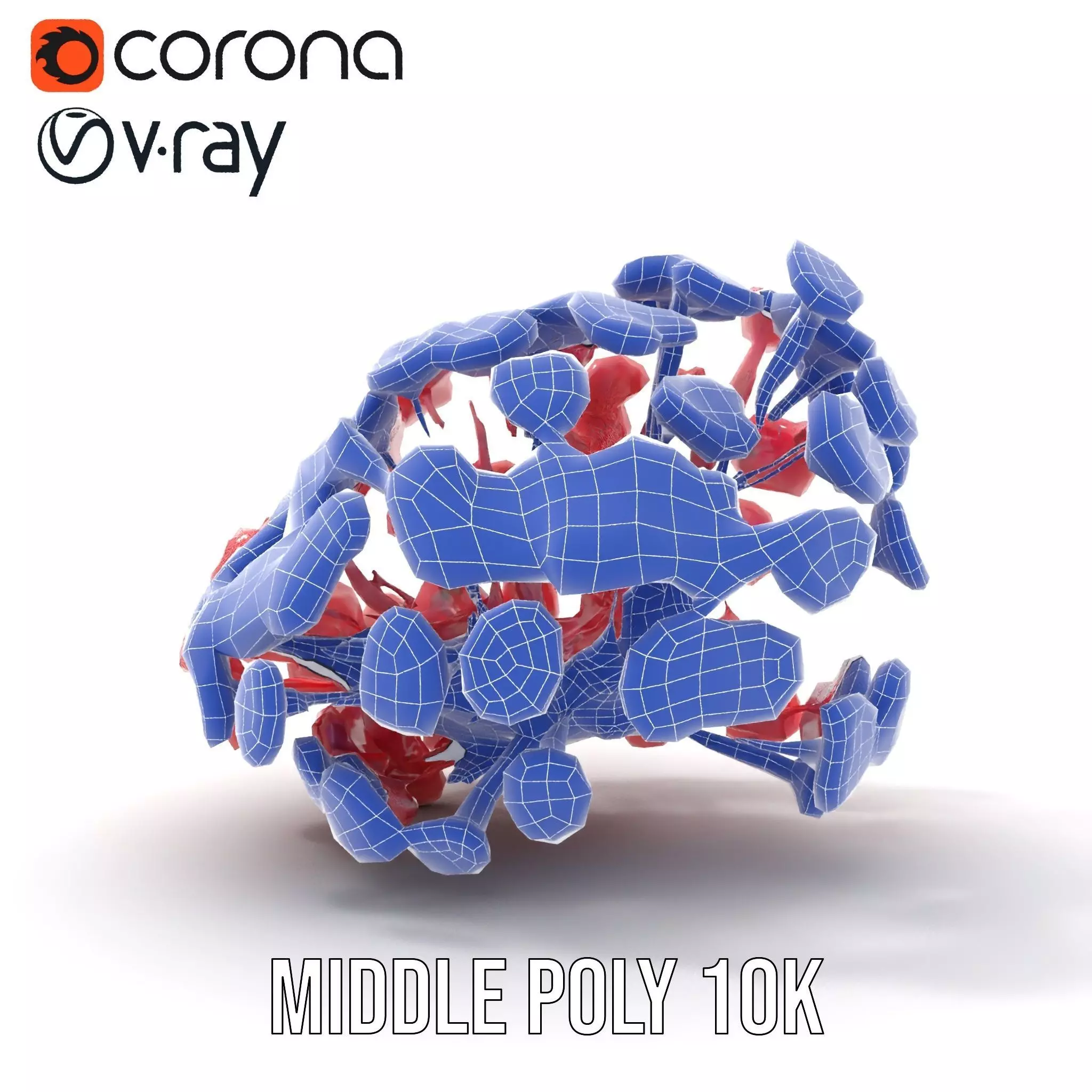 Soft Pink Floral model pack Low-poly 3D model_24