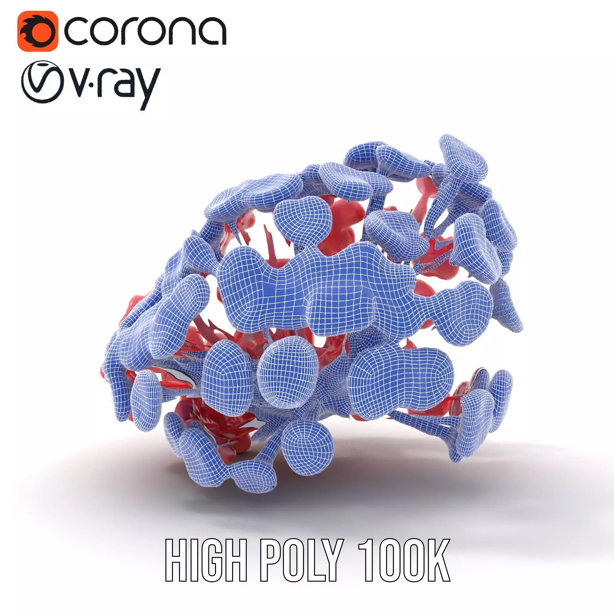 Soft Pink Floral model pack Low-poly 3D model_34