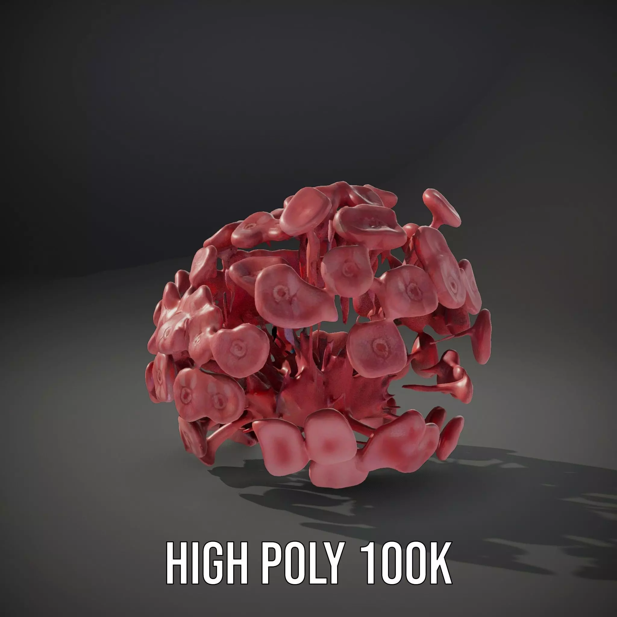 Soft Pink Floral model pack Low-poly 3D model_8