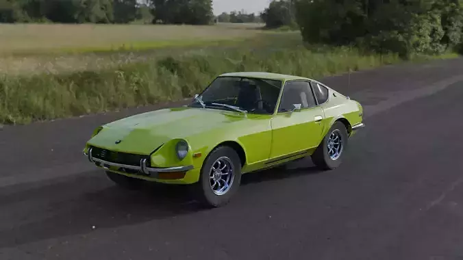 Datsun 240Z with detailed interior