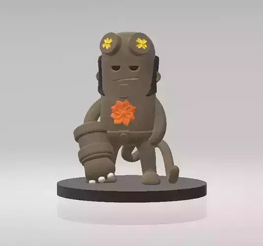 Mini Hellboy toy  3d printable model 