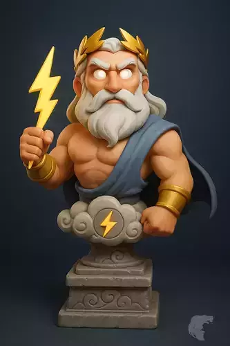 Zeus  Lord of the Skies Bust Statue