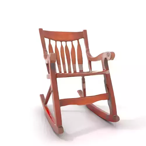 Vintage Wooden Rocking Chair model pack Low-poly 3D model Vintage Wooden Rocking Chair model pack Low-poly 3D model
