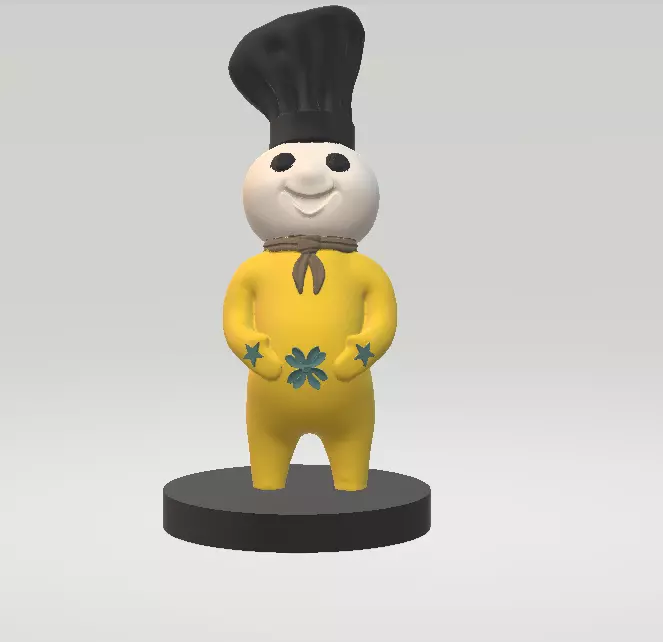 Funny Marshmallow Man 3d printable model Free 3D print model