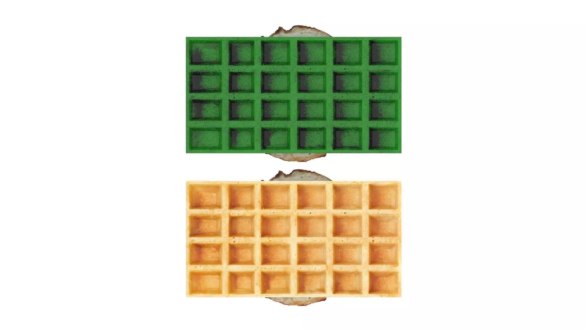 Fried Egg On Waffles 3D model_20