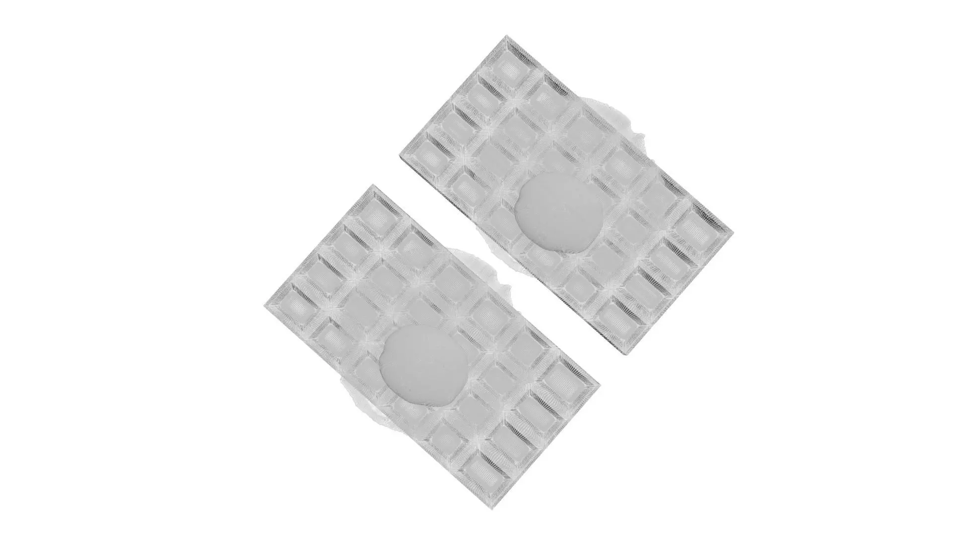 Fried Egg On Waffles 3D model_26