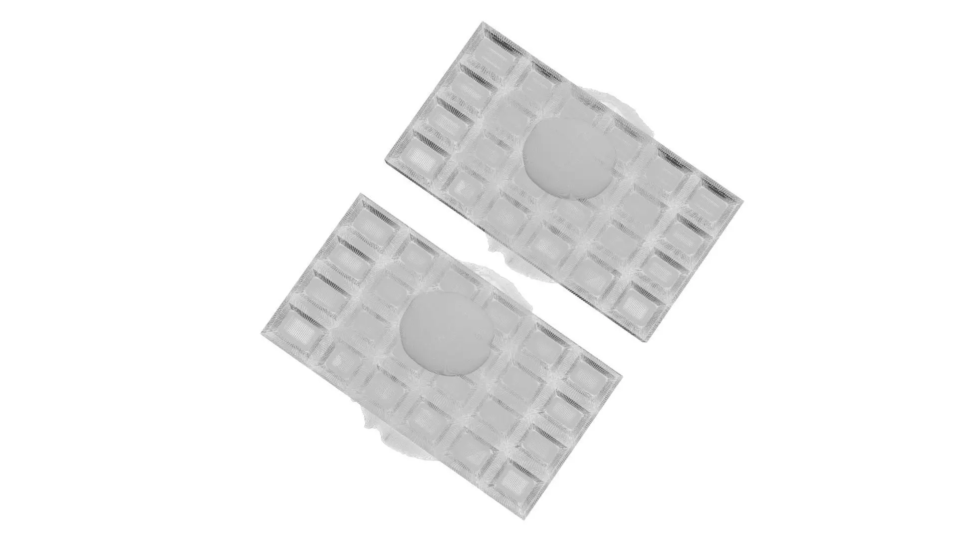 Fried Egg On Waffles 3D model_24