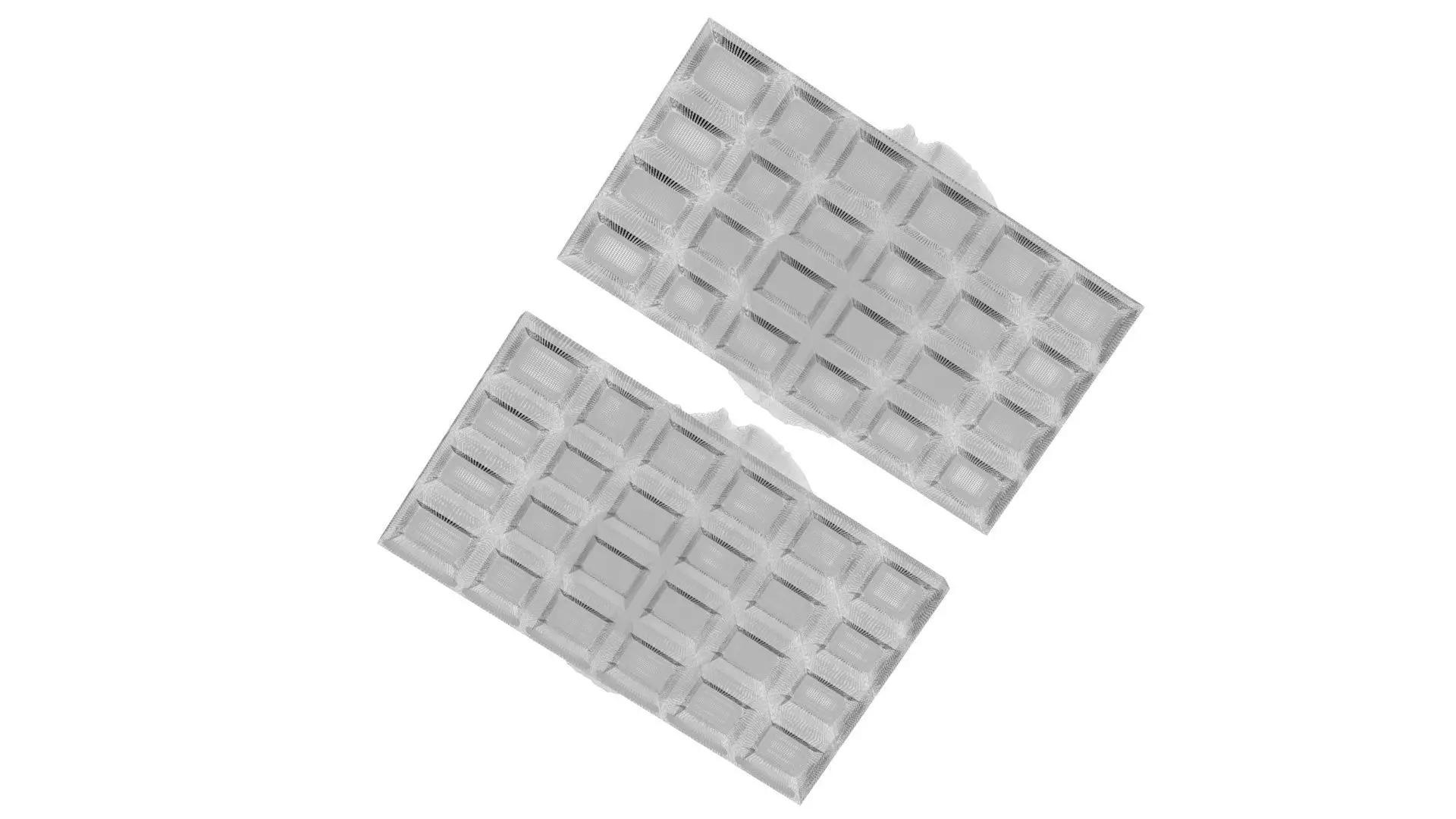 Fried Egg On Waffles 3D model_27