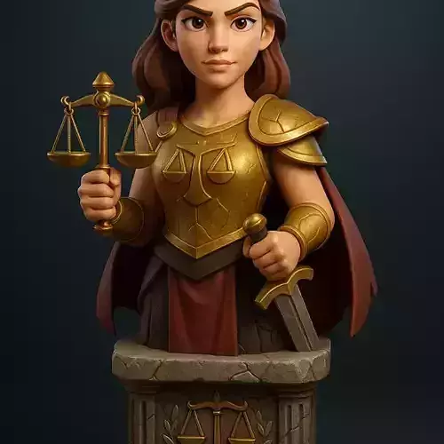 Nemesis  Goddess of Divine Retribution 3D Bust Model