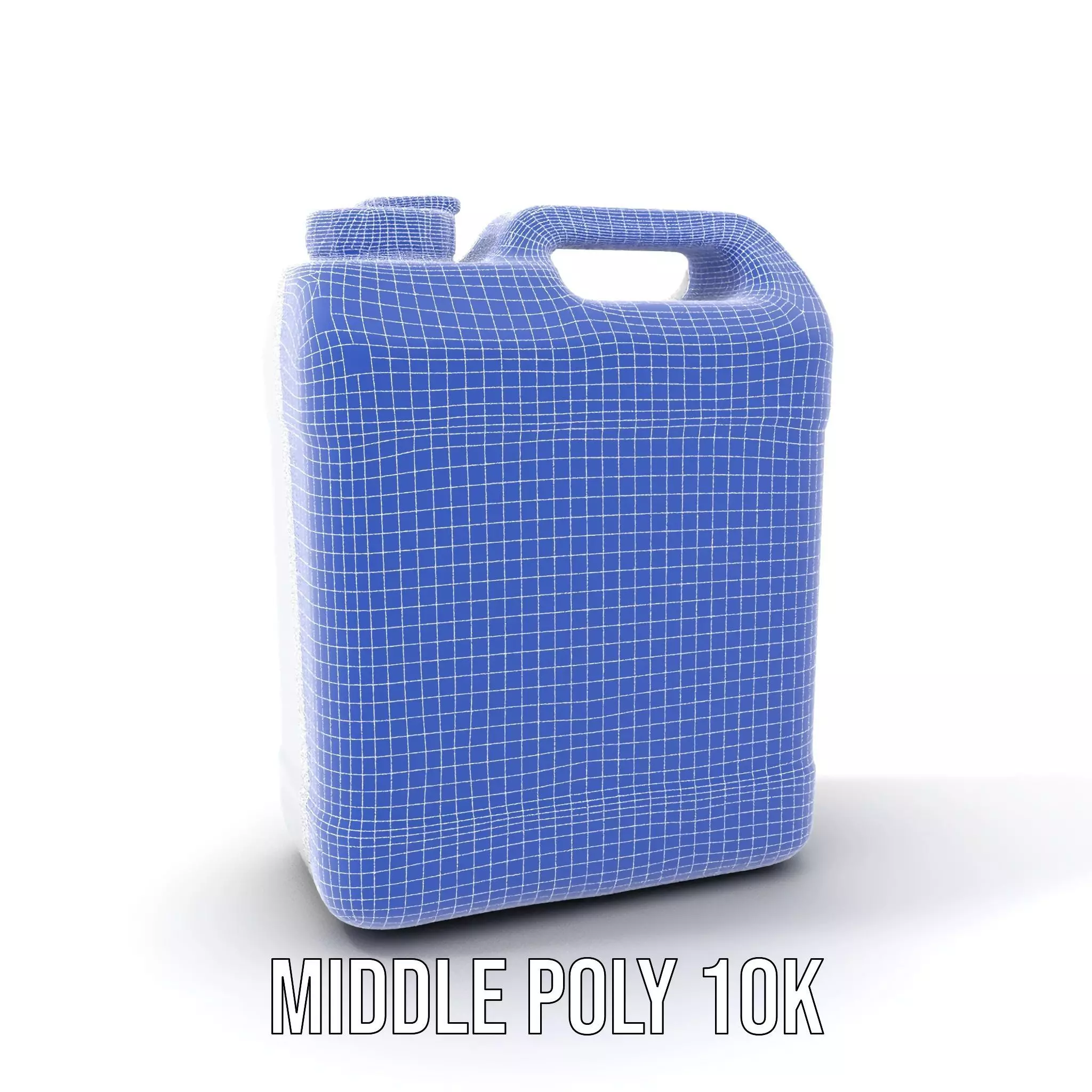 White Plastic Container model pack Low-poly 3D model_18