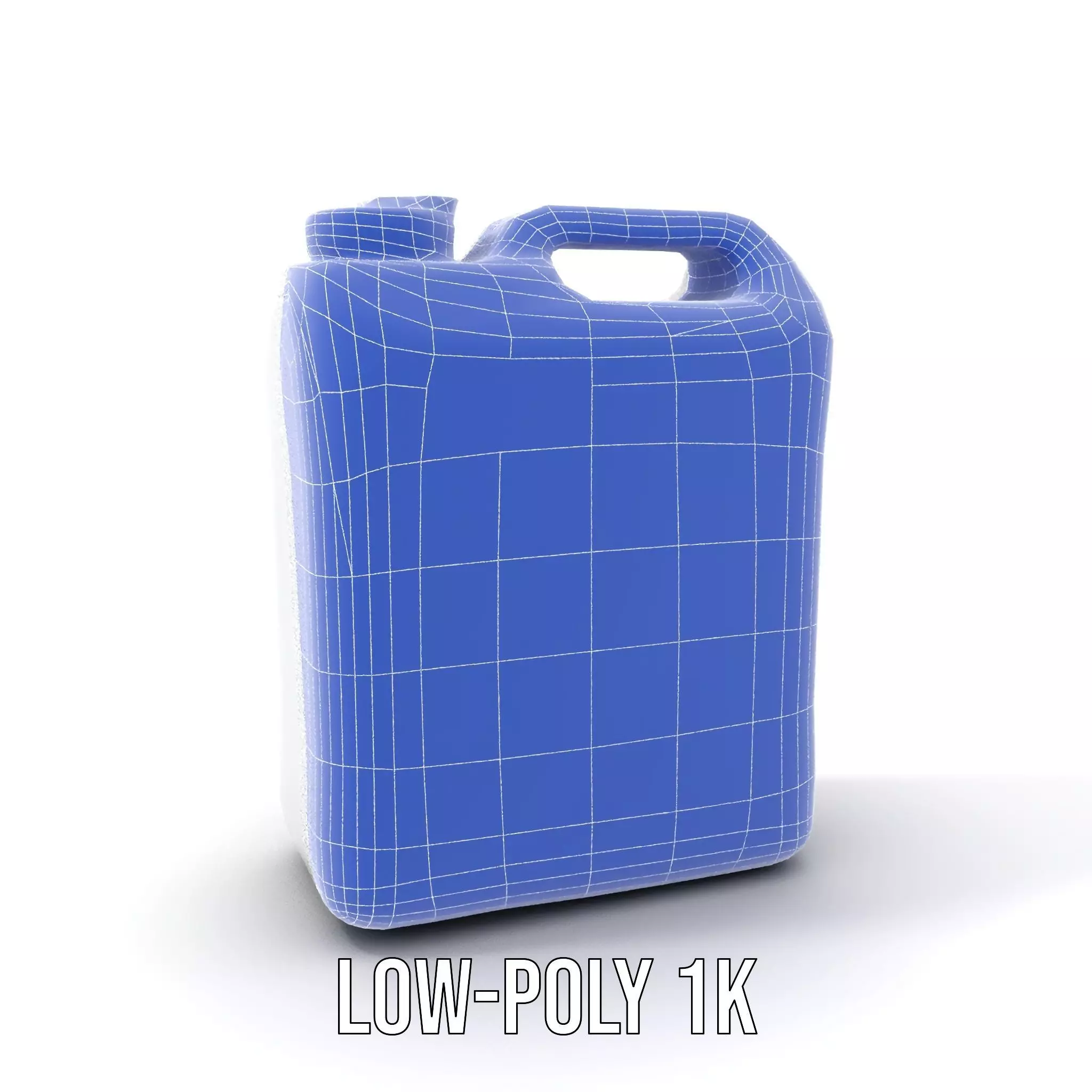 White Plastic Container model pack Low-poly 3D model_15