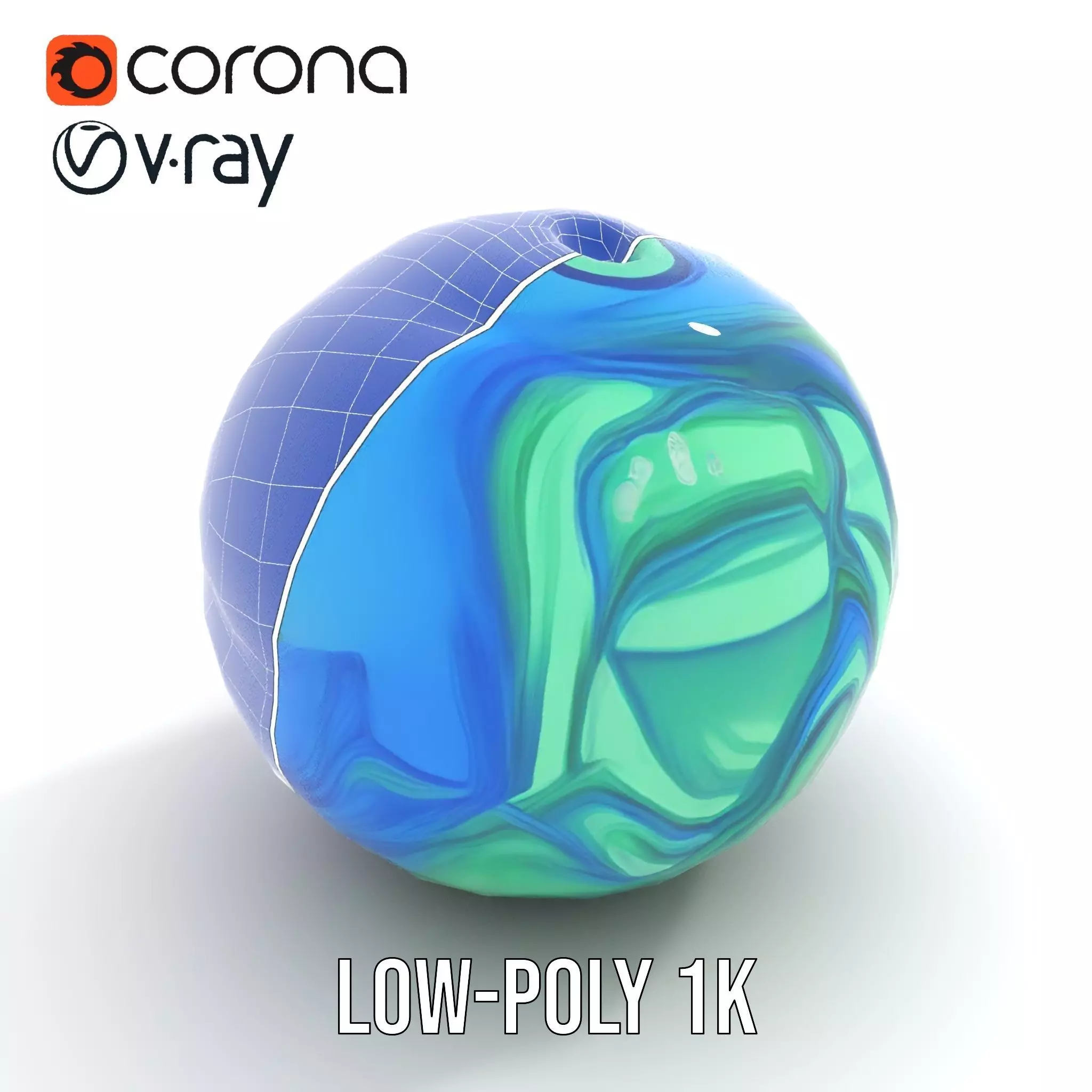 Aqua Glass Sphere model pack Texture_25