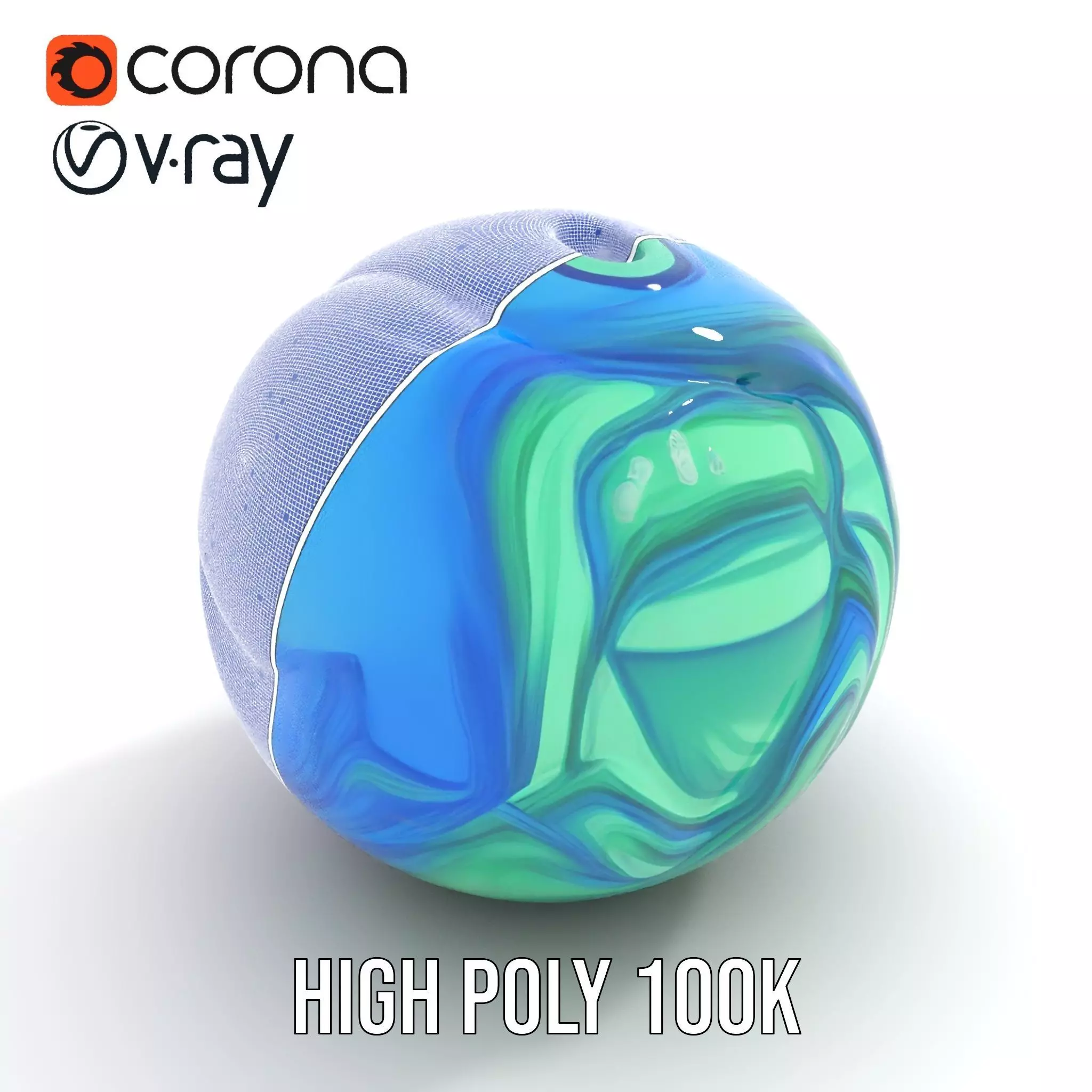 Aqua Glass Sphere model pack Texture_34