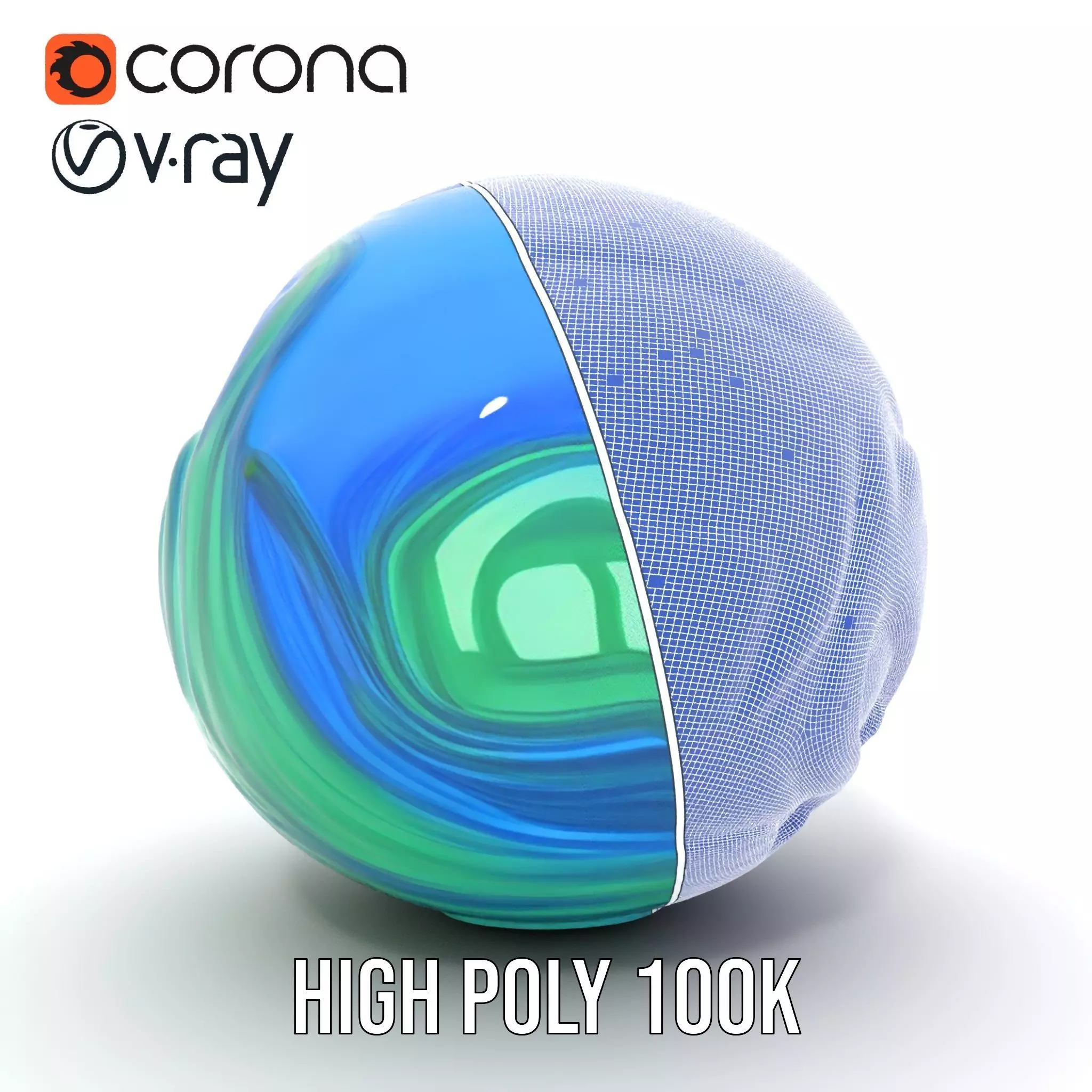 Aqua Glass Sphere model pack Texture_33
