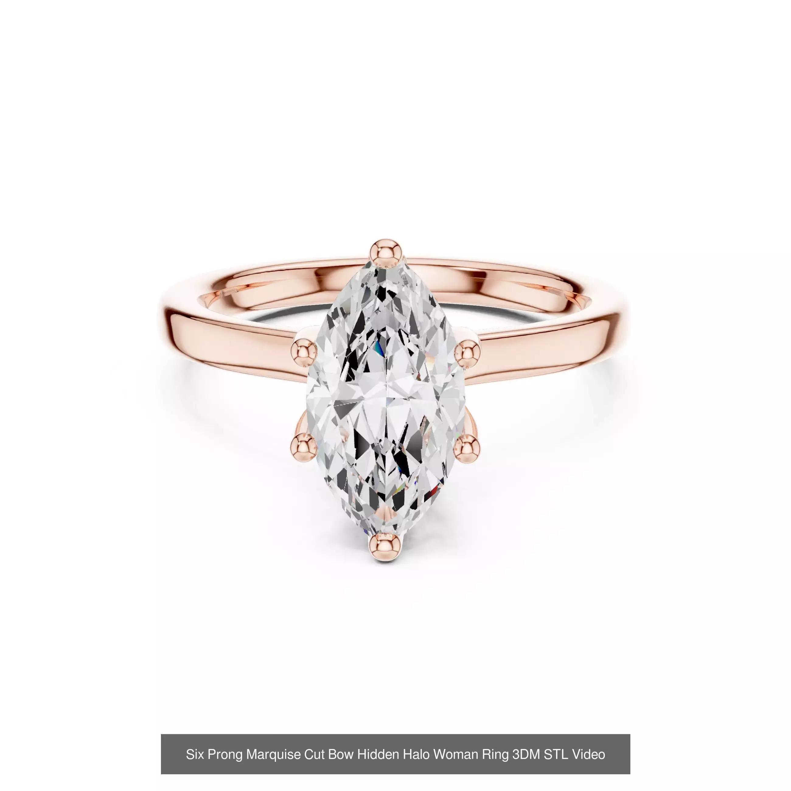 203 Hidden Halo or Diamond Rings 3DM STL OBJ FBX 3 Render Video 3D Model Collection_78