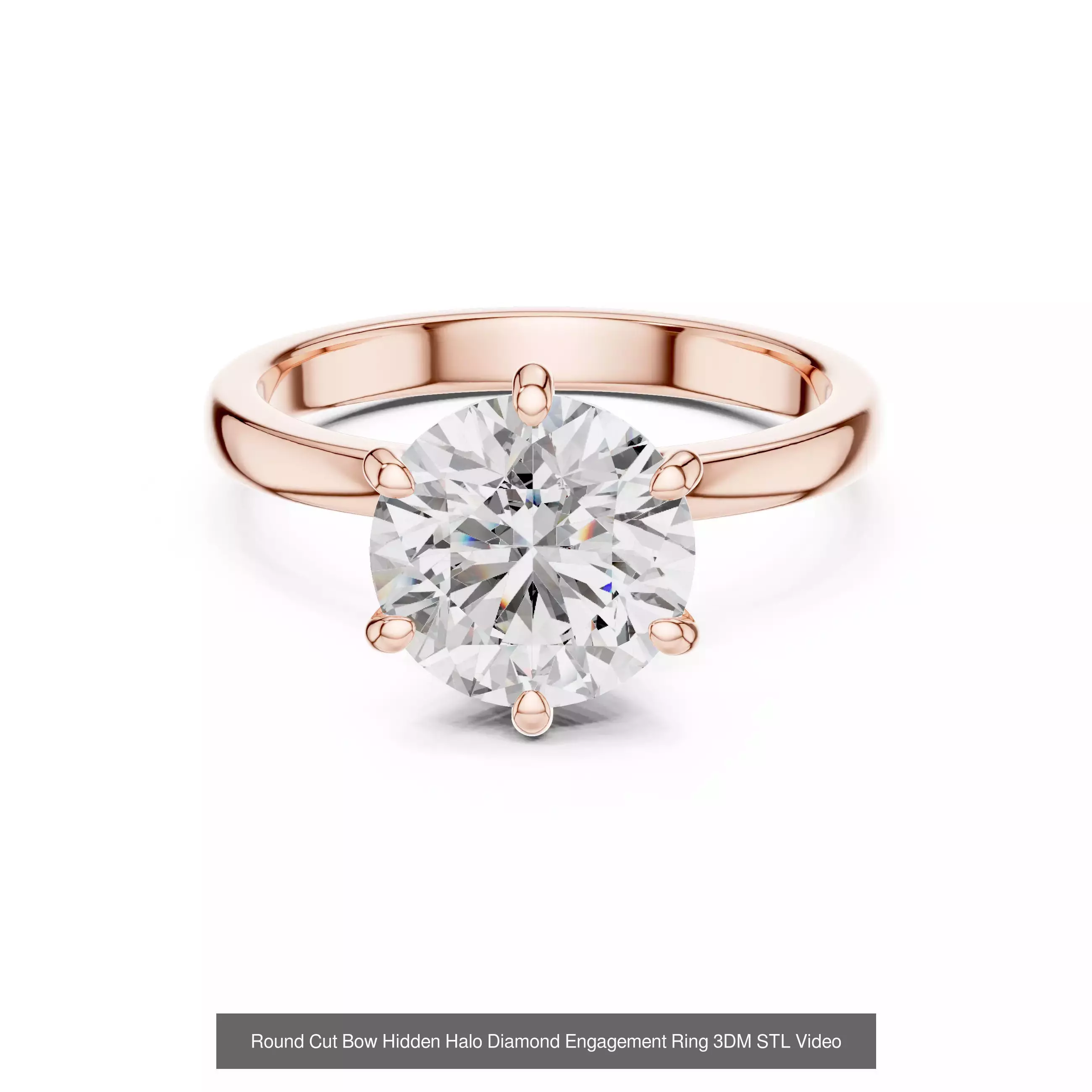 203 Hidden Halo or Diamond Rings 3DM STL OBJ FBX 3 Render Video 3D Model Collection_207